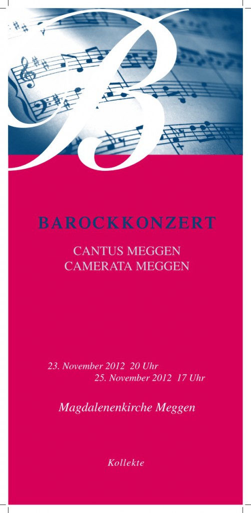 Konzertflyer 2012
